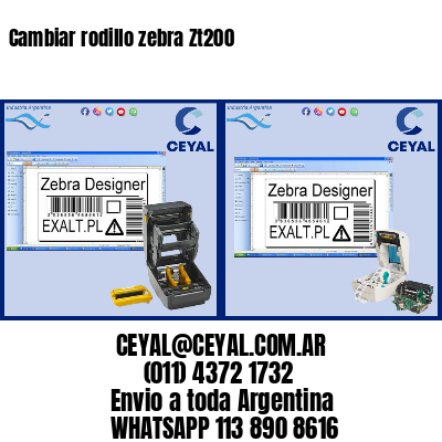 Cambiar rodillo zebra Zt200