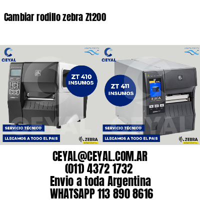 Cambiar rodillo zebra Zt200