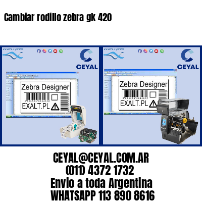 Cambiar rodillo zebra gk 420