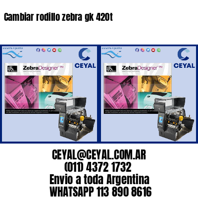 Cambiar rodillo zebra gk 420t