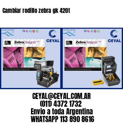 Cambiar rodillo zebra gk 420t