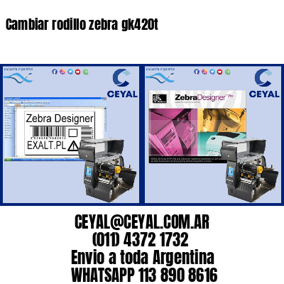 Cambiar rodillo zebra gk420t