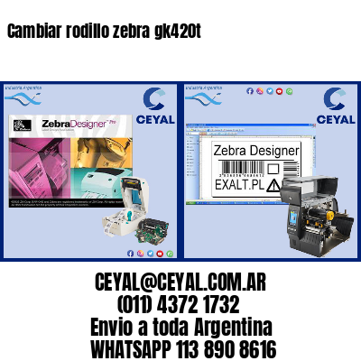 Cambiar rodillo zebra gk420t