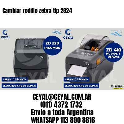 Cambiar rodillo zebra tlp 2824