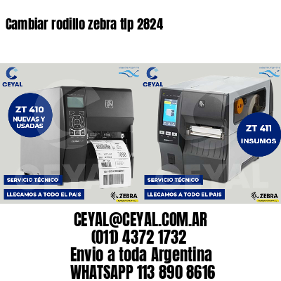 Cambiar rodillo zebra tlp 2824