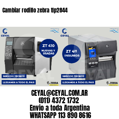 Cambiar rodillo zebra tlp2844