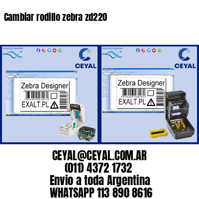 Cambiar rodillo zebra zd220