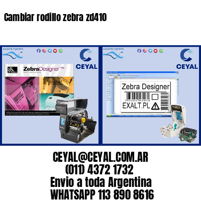 Cambiar rodillo zebra zd410