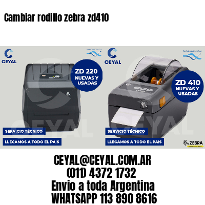 Cambiar rodillo zebra zd410