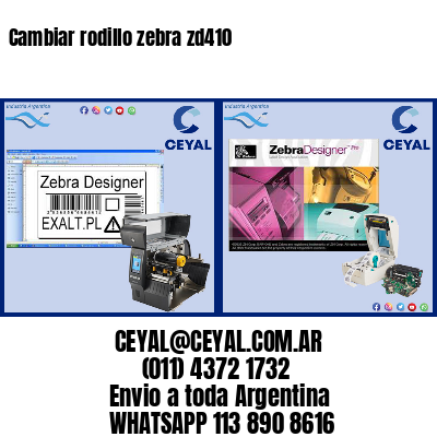 Cambiar rodillo zebra zd410