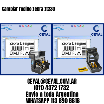 Cambiar rodillo zebra zt230