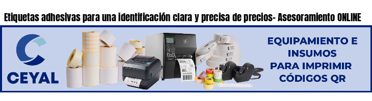 Etiquetas adhesivas para una identificación clara y precisa de precios- Asesoramiento ONLINE