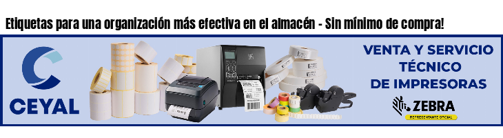 Etiquetas para una organización más efectiva en el almacén - Sin mínimo de compra!