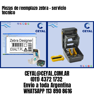 Piezas de reemplazo zebra – servicio tecnico