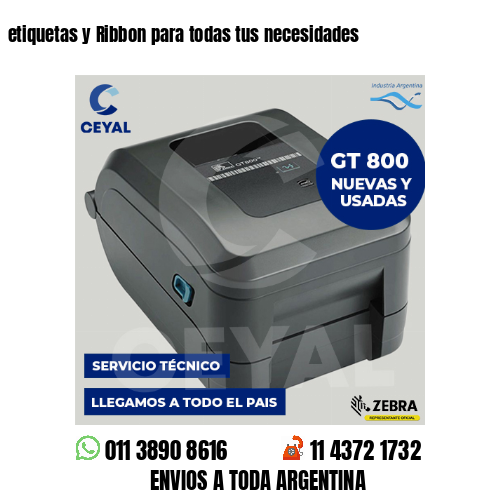 etiquetas y Ribbon para todas tus necesidades