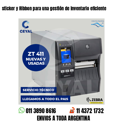 sticker y Ribbon para una gestión de inventario eficiente