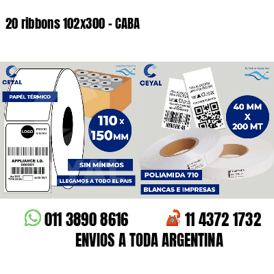 20 ribbons 102x300 - CABA