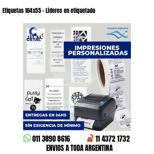 Etiquetas 104x55 - Líderes en etiquetado