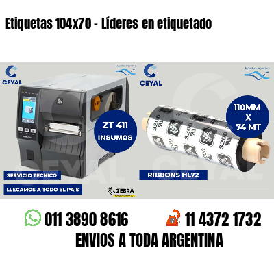 Etiquetas 104x70 - Líderes en etiquetado