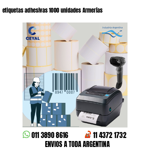 etiquetas adhesivas 1000 unidades Armerías