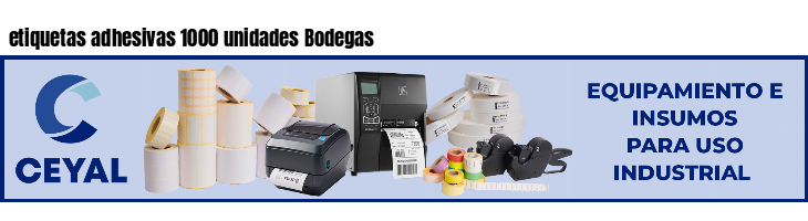 etiquetas adhesivas 1000 unidades Bodegas