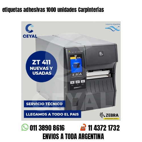 etiquetas adhesivas 1000 unidades Carpinterías