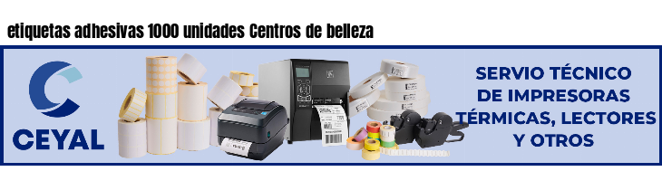 etiquetas adhesivas 1000 unidades Centros de belleza