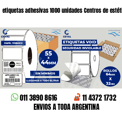 etiquetas adhesivas 1000 unidades Centros de estética