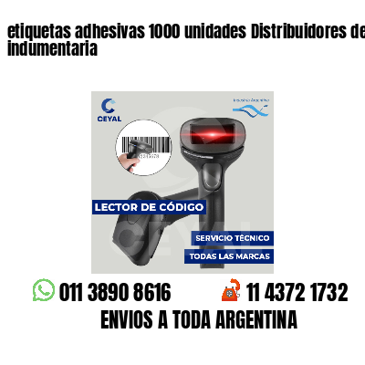 etiquetas adhesivas 1000 unidades Distribuidores de indumentaria