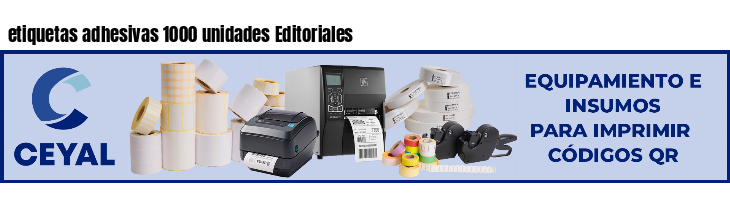 etiquetas adhesivas 1000 unidades Editoriales