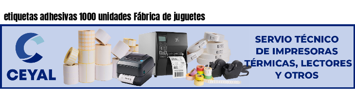 etiquetas adhesivas 1000 unidades Fábrica de juguetes