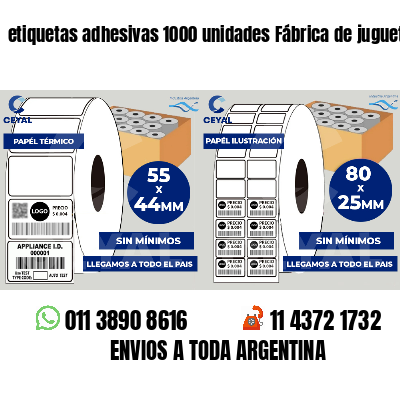 etiquetas adhesivas 1000 unidades Fábrica de juguetes