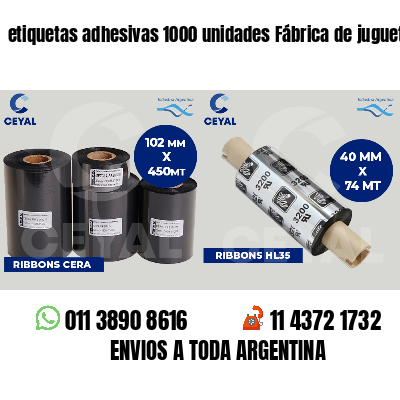 etiquetas adhesivas 1000 unidades Fábrica de juguetes