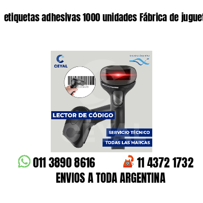 etiquetas adhesivas 1000 unidades Fábrica de juguetes