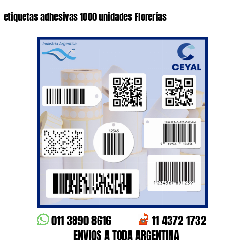 etiquetas adhesivas 1000 unidades Florerías