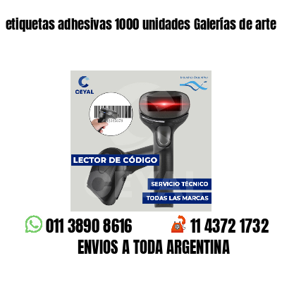 etiquetas adhesivas 1000 unidades Galerías de arte