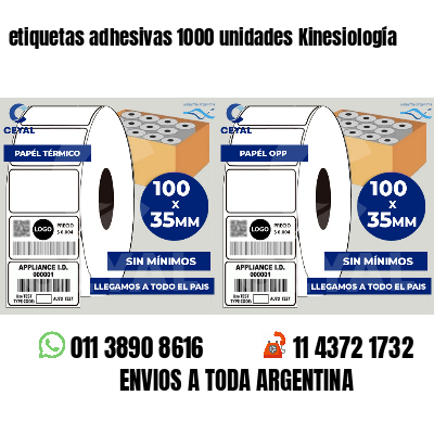 etiquetas adhesivas 1000 unidades Kinesiología