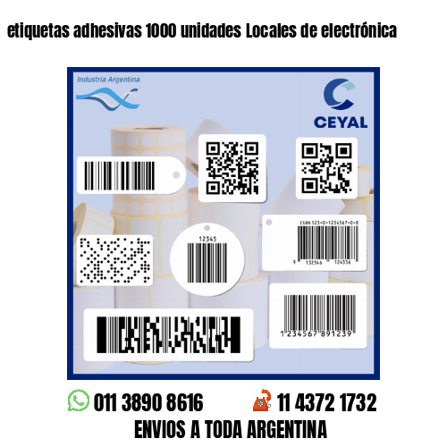 etiquetas adhesivas 1000 unidades Locales de electrónica