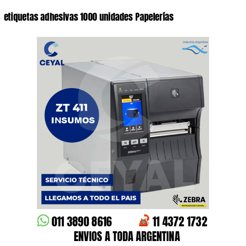 etiquetas adhesivas 1000 unidades Papelerías