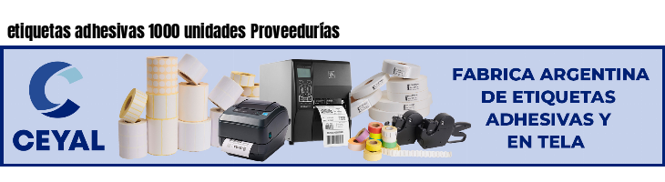 etiquetas adhesivas 1000 unidades Proveedurías