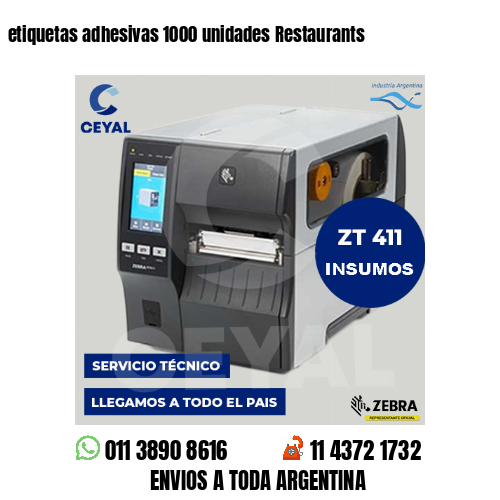 etiquetas adhesivas 1000 unidades Restaurants