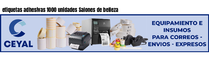 etiquetas adhesivas 1000 unidades Salones de belleza