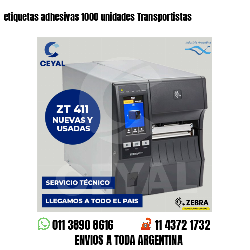 etiquetas adhesivas 1000 unidades Transportistas