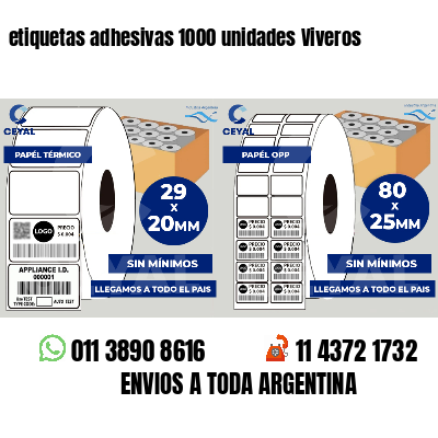 etiquetas adhesivas 1000 unidades Viveros