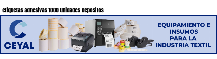 etiquetas adhesivas 1000 unidades depositos