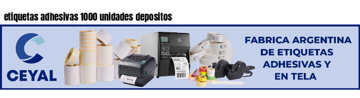 etiquetas adhesivas 1000 unidades depositos