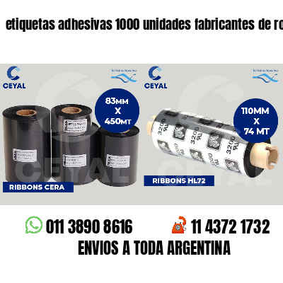 etiquetas adhesivas 1000 unidades fabricantes de ropa