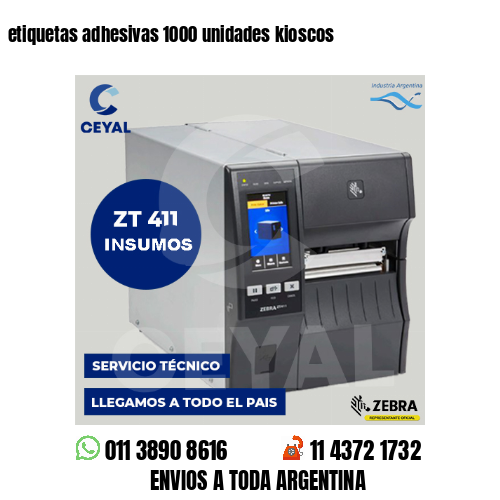 etiquetas adhesivas 1000 unidades kioscos