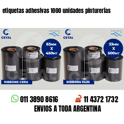 etiquetas adhesivas 1000 unidades pinturerías