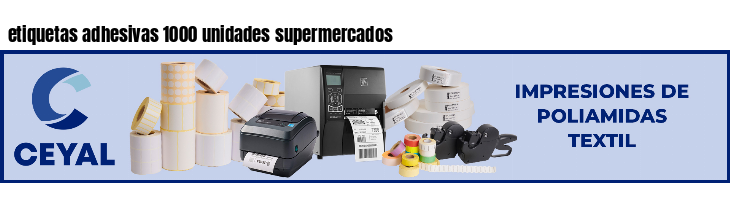 etiquetas adhesivas 1000 unidades supermercados